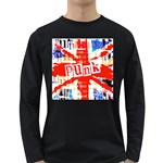 Punk Union Jack Long Sleeve Dark T-Shirt