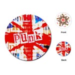 Punk Union Jack Playing Cards Single Design (Round)