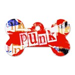 Punk Union Jack Dog Tag Bone (One Side)