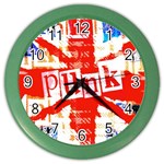 Punk Union Jack Color Wall Clock
