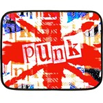 Punk Union Jack Double Sided Fleece Blanket (Mini)