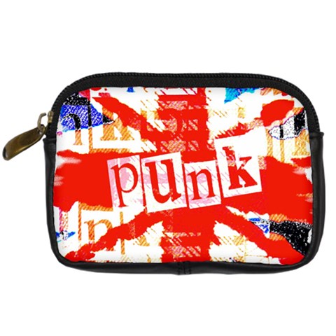 Punk Union Jack Digital Camera Leather Case from ArtsNow.com Front