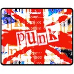 Punk Union Jack Fleece Blanket (Medium)