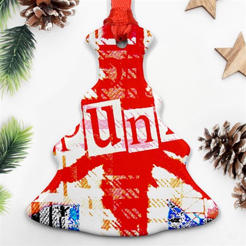 Punk Union Jack Ornament (Christmas Tree)  from ArtsNow.com Front