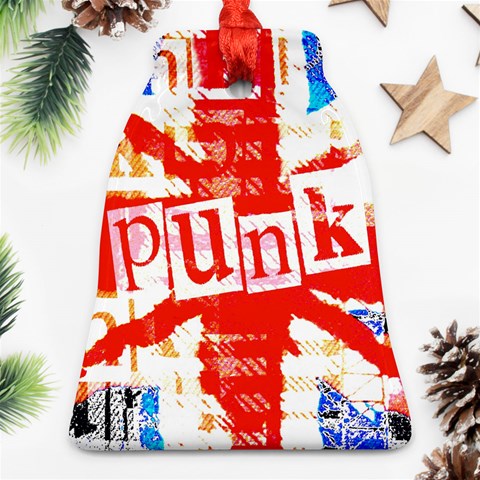 Punk Union Jack Bell Ornament (Two Sides) from ArtsNow.com Back
