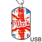 Punk Union Jack Dog Tag USB Flash (Two Sides)