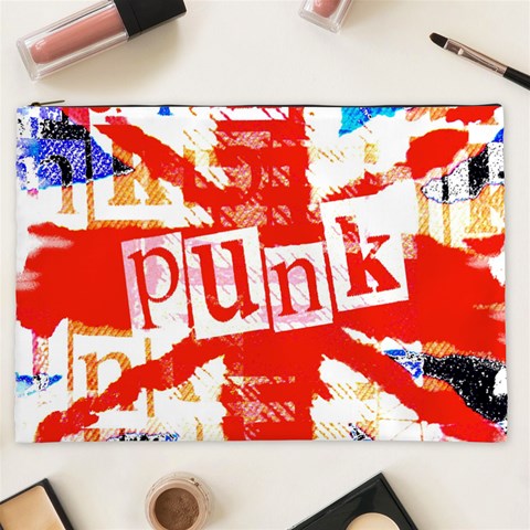 Punk Union Jack Cosmetic Bag (XXL) from ArtsNow.com Front
