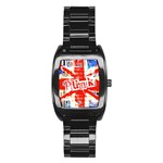 Punk Union Jack Stainless Steel Barrel Watch