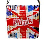 Punk Union Jack Flap Closure Messenger Bag (L)