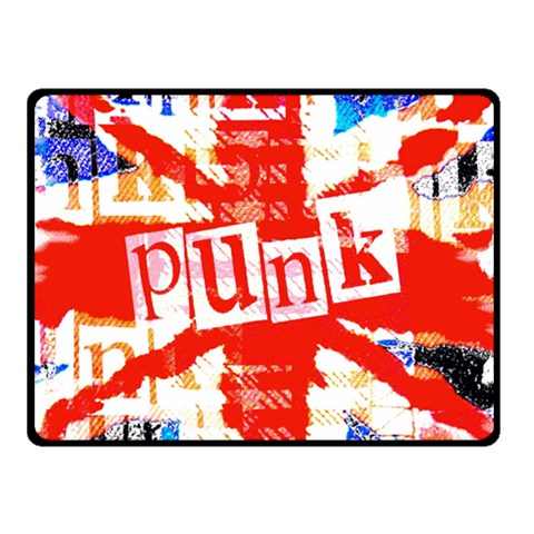 Punk Union Jack Double Sided Fleece Blanket (Small) from ArtsNow.com 45 x34  Blanket Front