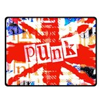 Punk Union Jack Double Sided Fleece Blanket (Small)