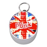 Punk Union Jack Silver Compass (Mini)