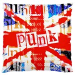 Punk Union Jack Large Flano Cushion Case (One Side)