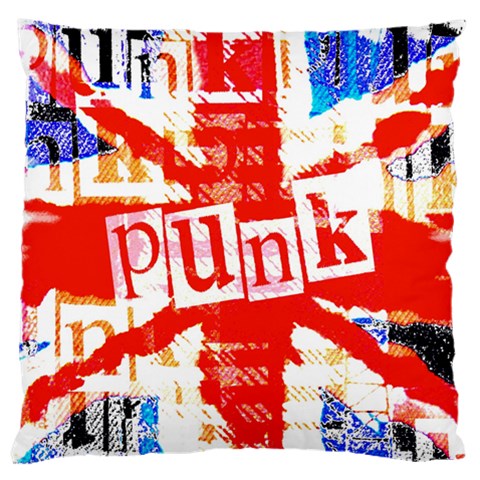 Punk Union Jack Large Flano Cushion Case (Two Sides) from ArtsNow.com Front