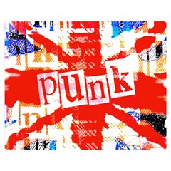 Punk Union Jack Double Sided Flano Blanket (Medium) from ArtsNow.com 60 x50  Blanket Back