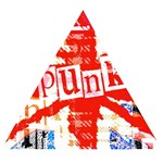 Punk Union Jack Wooden Puzzle Triangle