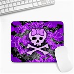 Purple Girly Skull Small Mousepad