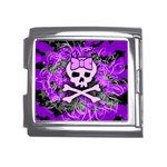 Purple Girly Skull Mega Link Italian Charm (18mm)
