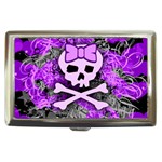 Purple Girly Skull Cigarette Money Case