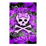 Purple Girly Skull Shower Curtain 48  x 72  (Small)