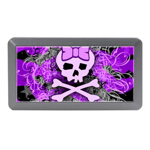 Purple Girly Skull Memory Card Reader (Mini) from ArtsNow.com Front