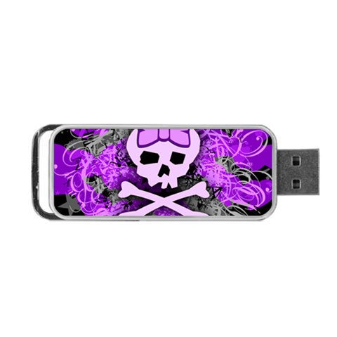 Purple Girly Skull Portable USB Flash (Two Sides) from ArtsNow.com Back