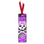 Purple Girly Skull Small Book Mark