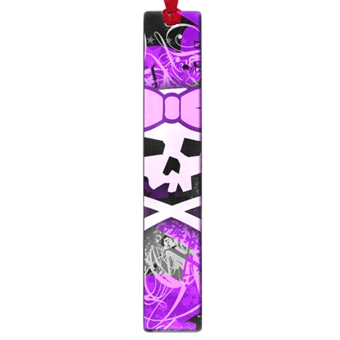 Purple Girly Skull Large Book Mark from ArtsNow.com Front