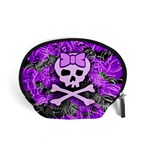 Purple Girly Skull Accessory Pouch (Small)