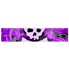 Purple Girly Skull Small Flano Scarf from ArtsNow.com Front