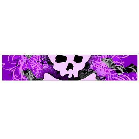 Purple Girly Skull Large Flano Scarf  from ArtsNow.com Front