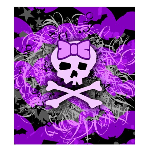 Purple Girly Skull Duvet Cover (King Size) from ArtsNow.com Duvet Quilt