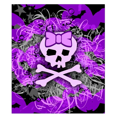 Purple Girly Skull Duvet Cover (California King Size) from ArtsNow.com Duvet Quilt