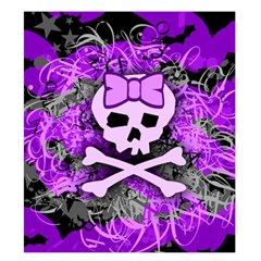 Purple Girly Skull Duvet Cover Double Side (King Size) from ArtsNow.com Back