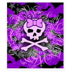 Purple Girly Skull Duvet Cover Double Side (California King Size) from ArtsNow.com Back