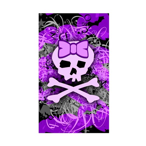 Purple Girly Skull Duvet Cover Double Side (Single Size) from ArtsNow.com Back