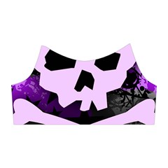 Purple Girly Skull Shoulder Cutout Velvet One Piece from ArtsNow.com Right Sleeve