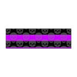 Purple Goth Skulls  Sticker (Bumper)