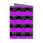 Purple Goth Skulls  Mini Greeting Cards (Pkg of 8)