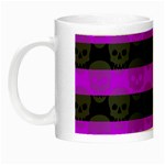 Purple Goth Skulls  Night Luminous Mug
