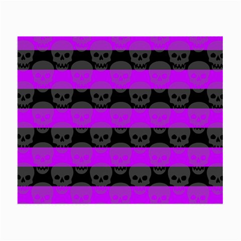 Purple Goth Skulls  Small Glasses Cloth from ArtsNow.com Front