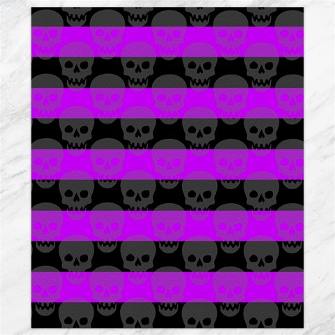 Purple Goth Skulls  Canvas 8  x 10  from ArtsNow.com 8.15 x9.66  Canvas - 1