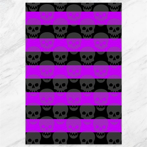 Purple Goth Skulls  Canvas 12  x 18  from ArtsNow.com 11.88 x17.36  Canvas - 1