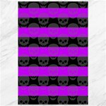 Purple Goth Skulls  Canvas 12  x 18 