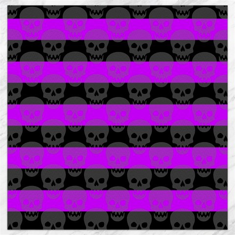 Purple Goth Skulls  Canvas 16  x 16  from ArtsNow.com 15.2 x15.41  Canvas - 1