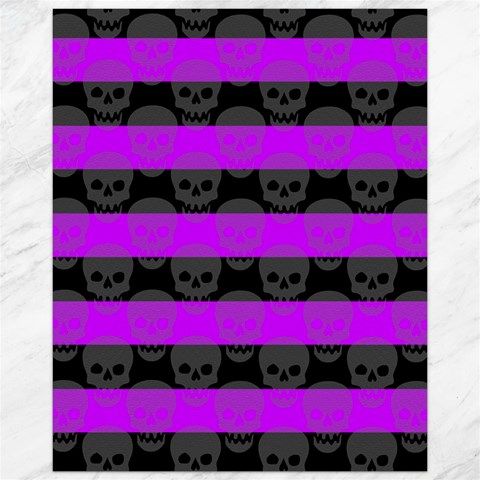 Purple Goth Skulls  Canvas 16  x 20  from ArtsNow.com 15.75 x19.29  Canvas - 1