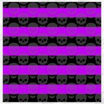 Purple Goth Skulls  Canvas 20  x 20 