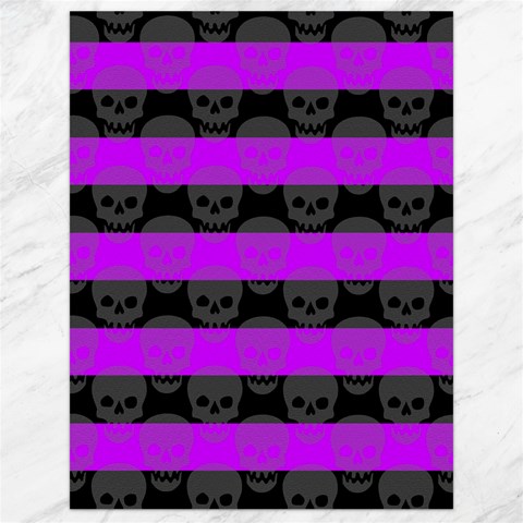 Purple Goth Skulls  Canvas 18  x 24  from ArtsNow.com 17.8 x23.08  Canvas - 1
