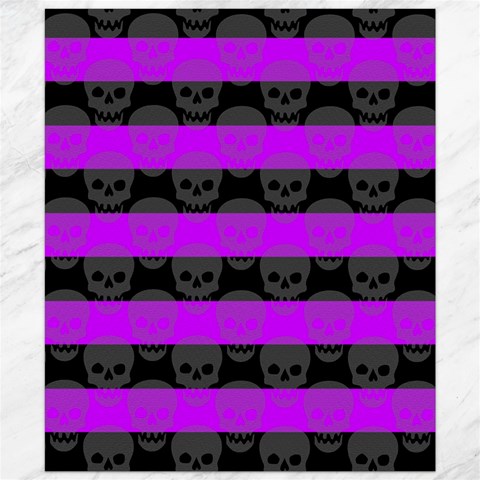 Purple Goth Skulls  Canvas 20  x 24  from ArtsNow.com 19.57 x23.15  Canvas - 1