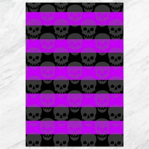 Purple Goth Skulls  Canvas 20  x 30  from ArtsNow.com 19.62 x28.9  Canvas - 1